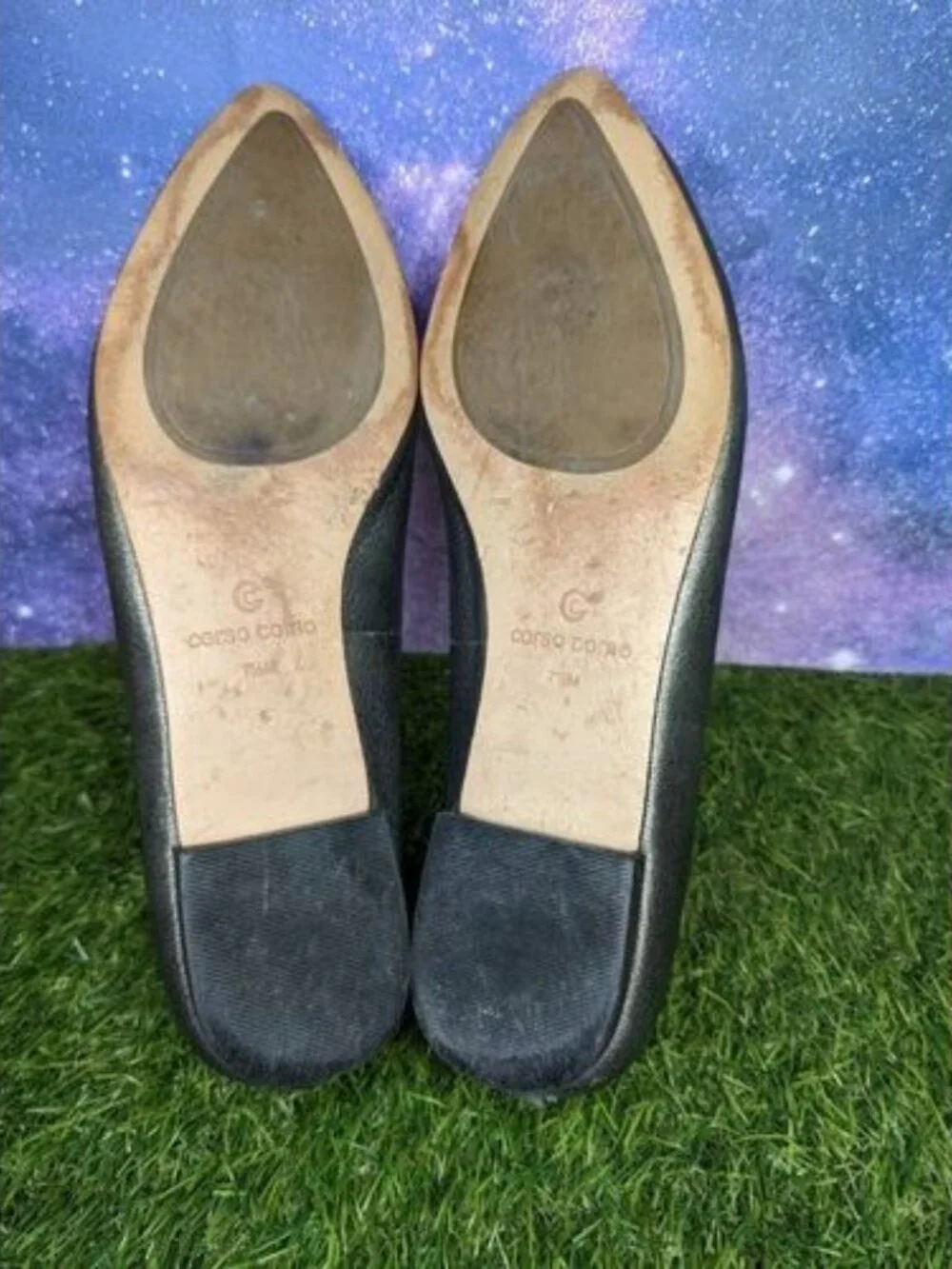 Corso Como Julia Metallic Bronze Leather Flats Loafers Women's Shoes Size 7